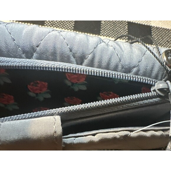 Vera Bradley Gray RFID Smartphone Wristlet‎ Accordion Wallet Roses NWT $89 - Picture 12 of 12